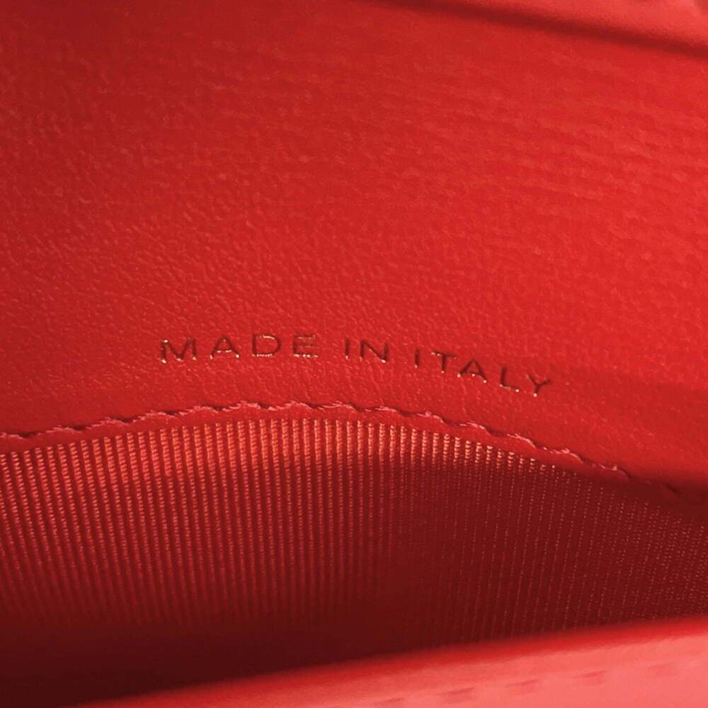 CHANEL Red Caviar Leather Logo Wallet - Picture 16 of 16